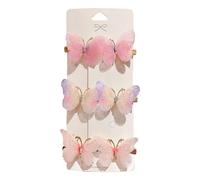 Mini Butterfly Hair Clips, Glitter Butterfly Pastel Hair Clips, Assorted Color Butterfly Hair Clips, Cute Butterfly Side Clips Hair Styling Accessories for Women and Girls
