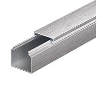 Mini Cable Duct Pack of 2-1m Long Aluminum Alloy Silver Ideal for Cable Management Multiple Sizes (20x20mm) & Stylish Solution for Home/Office nization