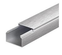 Mini Cable Trunking, Cable Duct Pack Of 2 1m Long Aluminum Alloy Silver Multiple Sizes