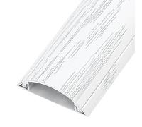 Mini Cable Trunking, Half Round Cable Cover For Wall And Floor Pack Of 2 1m Multicolor Multiple Sizes(White,3#)
