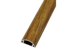 Mini Cable Trunking, Self-Adhesive Half Round Cable Cover Duct Trunking Wall Floor Pack of 2 1 m Multicolor Multiple Sizes(Brown,7#)