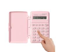 Mini Calculator - Calculation Tool with Cover - Hand Calculator for Kids, for Students, Teachers, Accountants, Cashiers, Exams, Office, Business, School Travel and