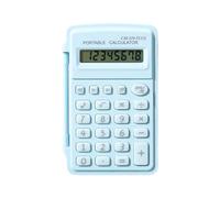 Mini Calculator Tool - Desktop Calculation Device With Protective Lid, Portable Student Calculator | Compact Calculation Aid for School Exams Test Takers Professionals Accountants