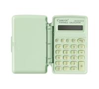 Mini Calculators With Lid, Small Pocket Calculator Basic Calculator, Students Desktop Calculators, with Button Battery, for Home Office School (Green)