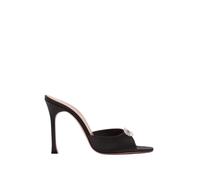 Mini Camelia Slipper 105 - female - Amina Muaddi - Heeled Mules - Black - 8 UK - Shoes 8 UK