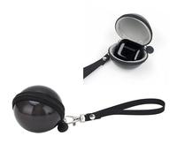 Mini Camera Case for PAL Camera, Earphones Coin Storage Hard Shell Bag with Zipper Closure, Hand Strap, Protective Case (Black)