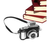 Mini Camera -, Miniature Vintage Model, 5cm Retro Digital SLR Camera, Tabletop Decoration Miniature Collectible, Decorative Doll Accessories for Wedding Display Collectible Ornament, Multicolor, A