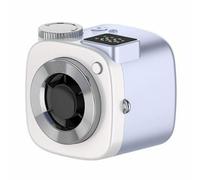 Mini Camera Shaped Portable Fan, 199 Adjustable Speed Handheld Fans USB Rechargeable Personal Desk Fan with LED Display, Clip Neck Travel Cooling Fans Quiet Strong Airflow for Outdoor,Office,A