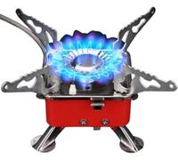 Mini Camping Stove, Folding Backpacking Camping Gas Stove Burner Lightweight Cooking Stove for Outdoor Camping Hiking Backpacking Road Trip