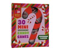 Mini Candy Canes - 30 Individually Wrapped Peppermint Candy Canes - Christmas Eve Box Fillers For Kids - Stocking Fillers Women Teenage Boys Men