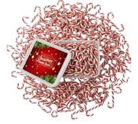 Mini Candy Canes 5g Gift Tub - Assorted Flavours Festive Peppermint Sweets, Christmas Stocking Fillers, Party Treats & Holiday Candy Selection (600g)