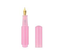 Mini Candy-colored Fountain Pen, Candy Colored Pocket Pen with Extra Fine Nib, Compatible with Ink Cartridges and Eyedropper Fill (Pink)
