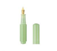 Mini Candy-colored Fountain Pen, Candy Colored Pocket Pen with Extra Fine Nib, Compatible with Ink Cartridges and Eyedropper Fill (Green)