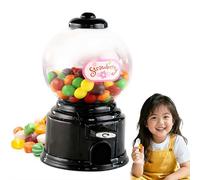 Mini Candy Gumball Machine for Kids | Valentines Day Classroom Exchange Gifts | Small Bubble Gum Dispenser & Piggy Bank Combo | Fun Desktop Toy for Home Party & Birthday Favors