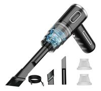 Mini Car Handheld Vacuum Cleaner for MG HS 2018-2023, 120W 29000PA Premium Powerful, with 2 Filters, Wet and Dry Dual Use USB Rechargeable,Black