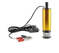 Mini Car Oil Pump Electric DC 12V 24V For Pumping Oil Water Submersible Aluminum Alloy Shell 12L/min Fuel Transfer Pump 1Pcs(12V 38mm)