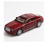 Mini Car Rolls Royce Phantom Pullback Diecast 1:32 Scale Sound and Light Model Car Alloy Model Display Adult Diecast Car (Red)