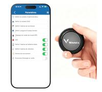 Mini Car Tracker, Real-Time Location GPS Tracker Car with Geofence, 6-Month Route History, 3-Year Battery Life, Powerful Magnet for Kids, Cars, Motorcycles, Bicycles (Compatible with iOS and Android)