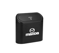 Mini Car Trash Can for Mazda CX-7, Portable Car Rubbish Bin with Lid, Hanging Garbage Cans for Storage and Organization, Push-on Design Bin