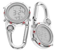 Mini Carabiner Clip with Compass on Quartz Watch 2pcs