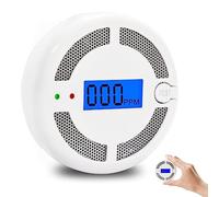 Mini Carbon Monoxide Alarm, 3x AAA Batteries NOT Included,Battery Powered CO Alarm with LCD Digital Display