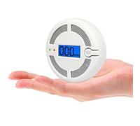 Mini Carbon Monoxide Detector, Battery Powered CO monoxide Alarm with LCD Digital Display for Home and Car Safety, CO Monitor Conforms to EN 50291 Standad (1pcs)