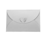 Mini Card Holder Pearlescent Paper Card Envelopes Heart Shaped Clasp 15.5x10.5cm Multicolor 24/50Pcs(Silver,24Pcs)
