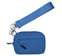 Mini Card Wallet - Molso Blocking RFD, Small Zipper Wallet | Durable Nylon Bag Organizer, Stylish Keychain Pocket Accessory, Wristlet Coin Wallet, azul, Consulte la descripción, See description
