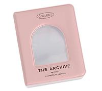 Mini Cards Binder Collection 1-Pocket, 40 Pockets Card Holder with 20 Sleeves, Trading Card Collector, Album Card Folder for Girls and Boys (1, Pink)