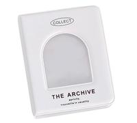 Mini Cards Binder Collection 1-Pocket, 40 Pockets Card Holder with 20 Sleeves, Trading Card Collector, Album Card Folder for Girls and Boys (1, White)