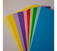 Mini Cardstock, A5 Size 5.8 x 8.3 in, 210 gsm, Various Shades, 50 sheets (Mixed, 10 colors)