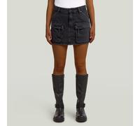 Mini Cargo Skirt - Black - Women 27