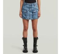 Mini Cargo Skirt - Medium blue - Women 29