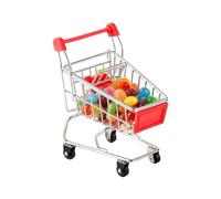 Mini Cart, Grocery Accessory, Tiny Supermarket Shopping Handcart with Realistic Design and Lightweight Build, Perfect for Kids Boys Collectors Fairy Gardens Pretend Play and Architectural