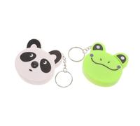 Mini Cartoon Animal Abs 2pcs Tape Measure Keychain Pendant