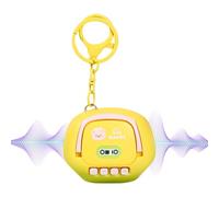 Mini Cartoon Voice Recorder Keyring - 6 cm, Backpack Pendant with Sound Recording and Easy Playback, Portable Device for Conferences and Meetings | Audio Accessory Travel Pr