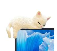 Mini Cat Figures | Cute Computer Monitor Decor | Collectible Miniature Cat Statues for Home Desktop Landscape Bookshelf Monitor Car Living Room Workplace Aquarium