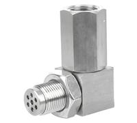 Mini Catalizador, M18x1.5 90 Degree Mini Catalytic Converter Spacer, Stainless Steel O2 Sensor Extender for Eliminating Check Engine Light After Exhaust Mods Catalizador, Catalytic Conve