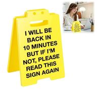 Mini Caution Sign,Funny Office Prank Desk Sign,Caution Overstimulated Desk Si/gn,Cautio/n Overstimulated Do Not Approach Warning Sig/n,Busy Des/k Si/gns,Humor Des/ktop Decoration Supplies,(I WILL BE)