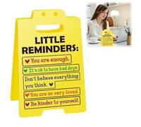 Mini Caution Sign,Funny Office Prank Desk Sign,Caution Overstimulated Desk Si/gn,Cautio/n Overstimulated Do Not Approach Warning Sig/n,Humor Des/ktop Decoration Supplies,(LITTLE REMINDERS)