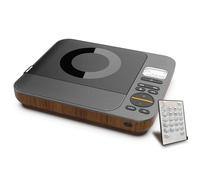 Mini CD Player, Portable Bluetooth Music Player with Remote Control, LED Display, Rechargeable, Supports CD, Bluetooth, FM Radio, U Disk, AUX