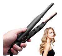 Mini Ceramic Hair Straightener for Short Hair, Beard & Pixie Cuts, 3/10 Inch Pencil Flat Iron with Tourmaline Coating The Best Gift for