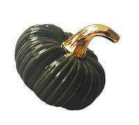 Mini Ceramic Pumpkin Figurine Ornament for Autumn Office Tabletop Display