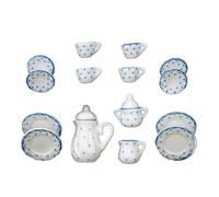 Mini Ceramic Tea Set Perfect Play Toy For Kids - Miniature Food Cups For Children Dishes Cups Tea Plates garden dollhou sets miniature For miniature tea set miniatures cups miniature set tiny