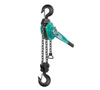 Mini Chain Hoist, Manual Lever Hoist, 1T-6T Capacity, Mini Puller with Dual Brake & 360° Rotating Hook, for Industrial Lifting, Garage Door, Construction(6T*6M/20FT)