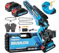 Mini Chainsaw - Brushless Motor 1000W, Electric Chainsaw Cordless 6 Inch with Auto Oiler-System, 4000mAh Battery, Knob Instantly Adjusts Chain Tightness, Small Chainsaw for Cut Wood, Tree Trimming