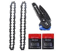 Mini Chainsaw Chain Replacement Cordless Electric Chainsaw Blade Chain 21 V Chainsaw Pruning Shears for Tree Trimming Branch Wood Cutting (2 Pieces,6 Inches)