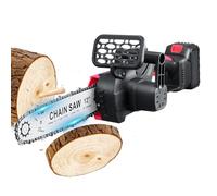 Mini Chainsaw Cordless 12inch, 21V Brushless Cordless Chainsaw with 3000mAh Battery, Electric Battery Chainsa? with 2 Chains, 4500RPM Handheld Chain Saw for Wood Cutting Tree Trimming