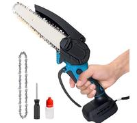 Mini Chainsaw Cordless 6 Inch for Makita 18V Battery Handheld Electric Small Chainsaw with Chain for Tree Branches Garden Cutting (Tool Only)
