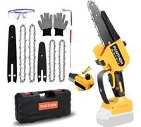 Mini Chainsaw Cordless 8 inch 6 inch Compatible with Dewalt 18V 20V Battery, Brushless Auto Oiler, Portable Handheld Small Electric Chainsaw with Chain for Wood Cutting (No Battery) (No Battery)